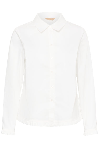 Culture Margi Antoinett Frill Shirt Gardenia