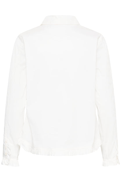 Culture Margi Antoinett Frill Shirt Gardenia