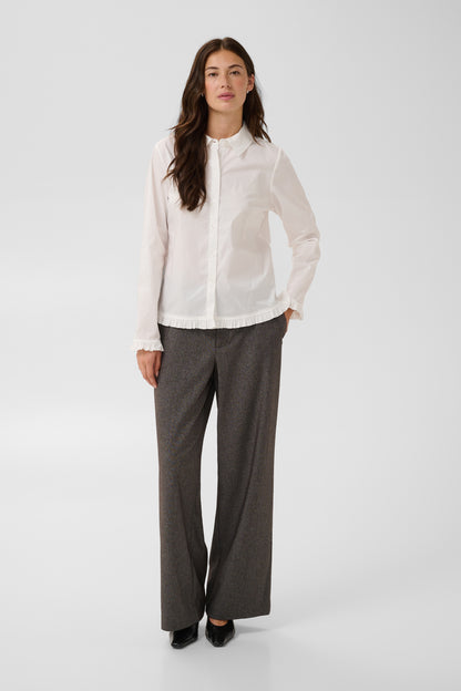 Culture Margi Antoinett Frill Shirt Gardenia