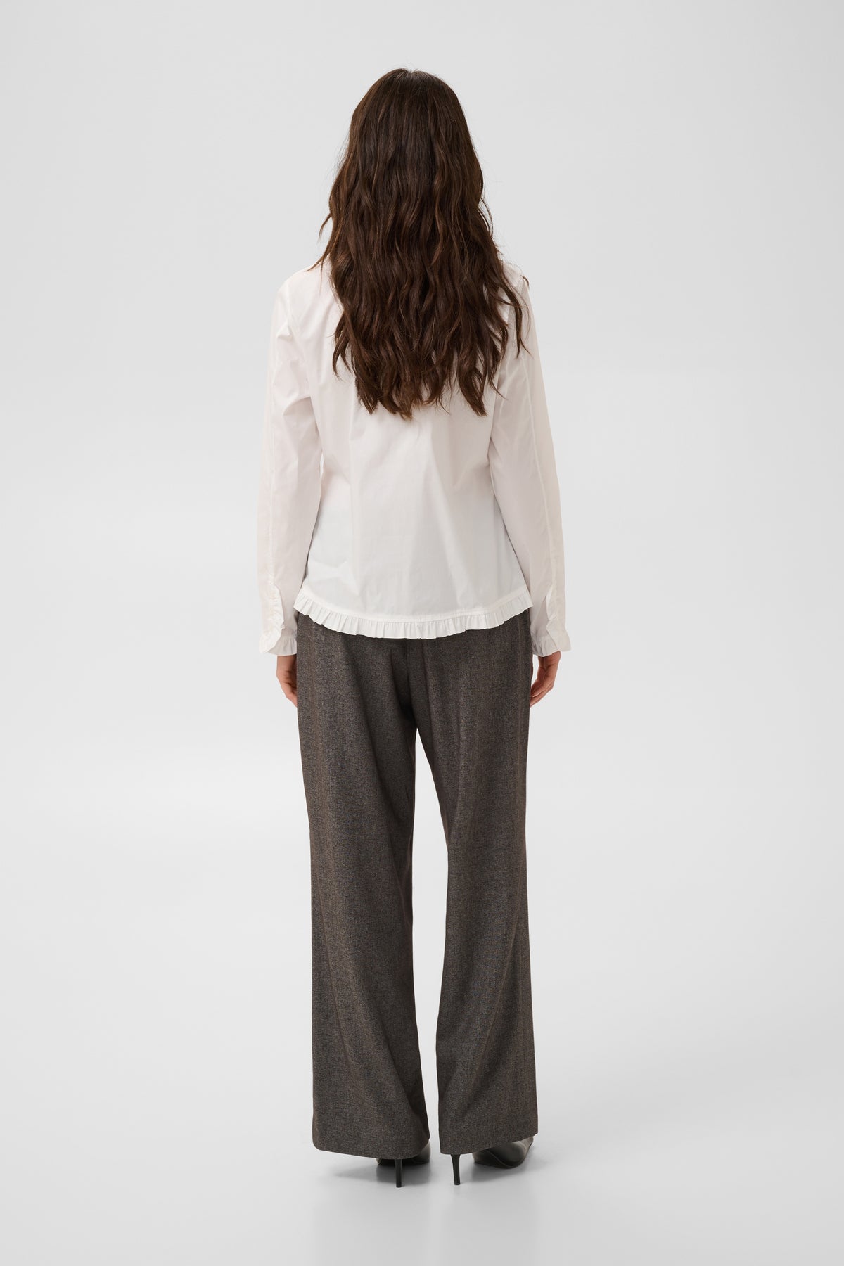Culture Margi Antoinett Frill Shirt Gardenia