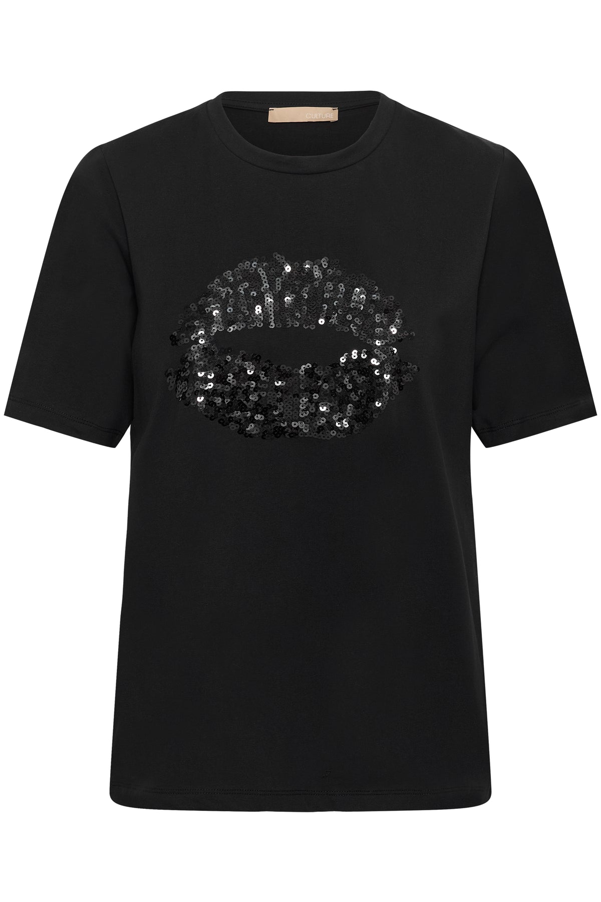 Culture Bree Gith Sequin T-Shirt Top Meteorite