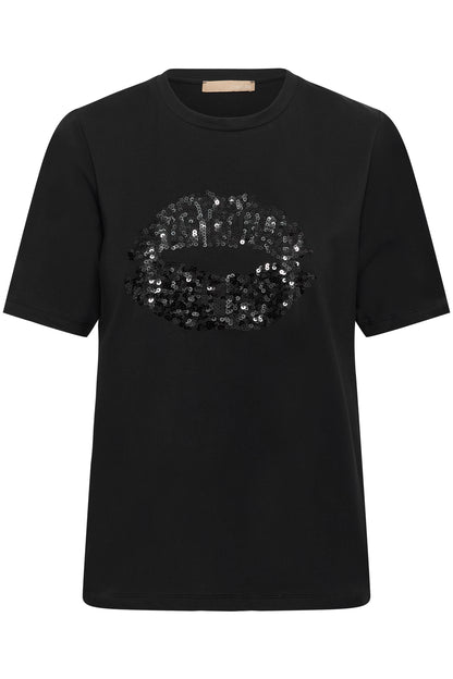 Culture Bree Gith Sequin T-Shirt Top Meteorite
