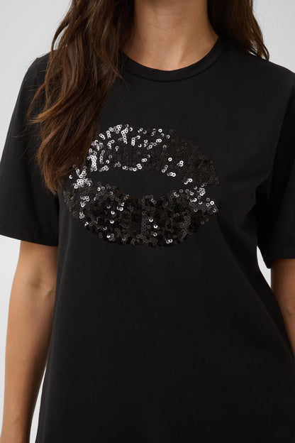 Culture Bree Gith Sequin T-Shirt Top Meteorite