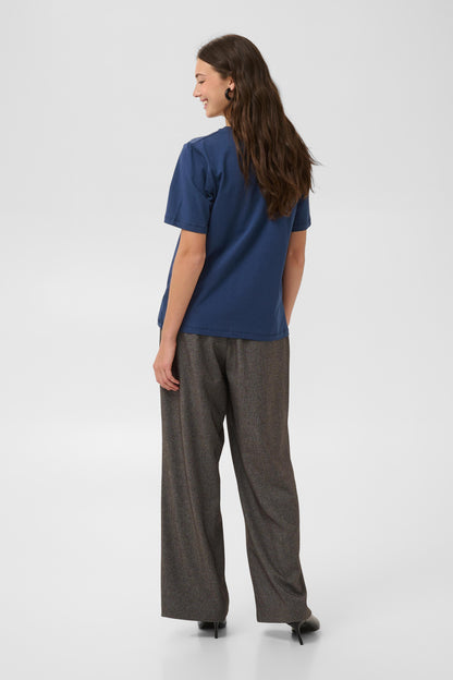 Culture Bree Gith Sequin T-Shirt Top Insignia Blue