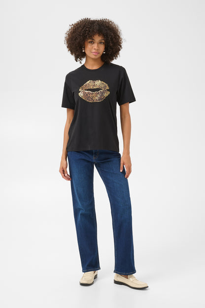 Culture Cumusa Gith T-shirt Black Leop