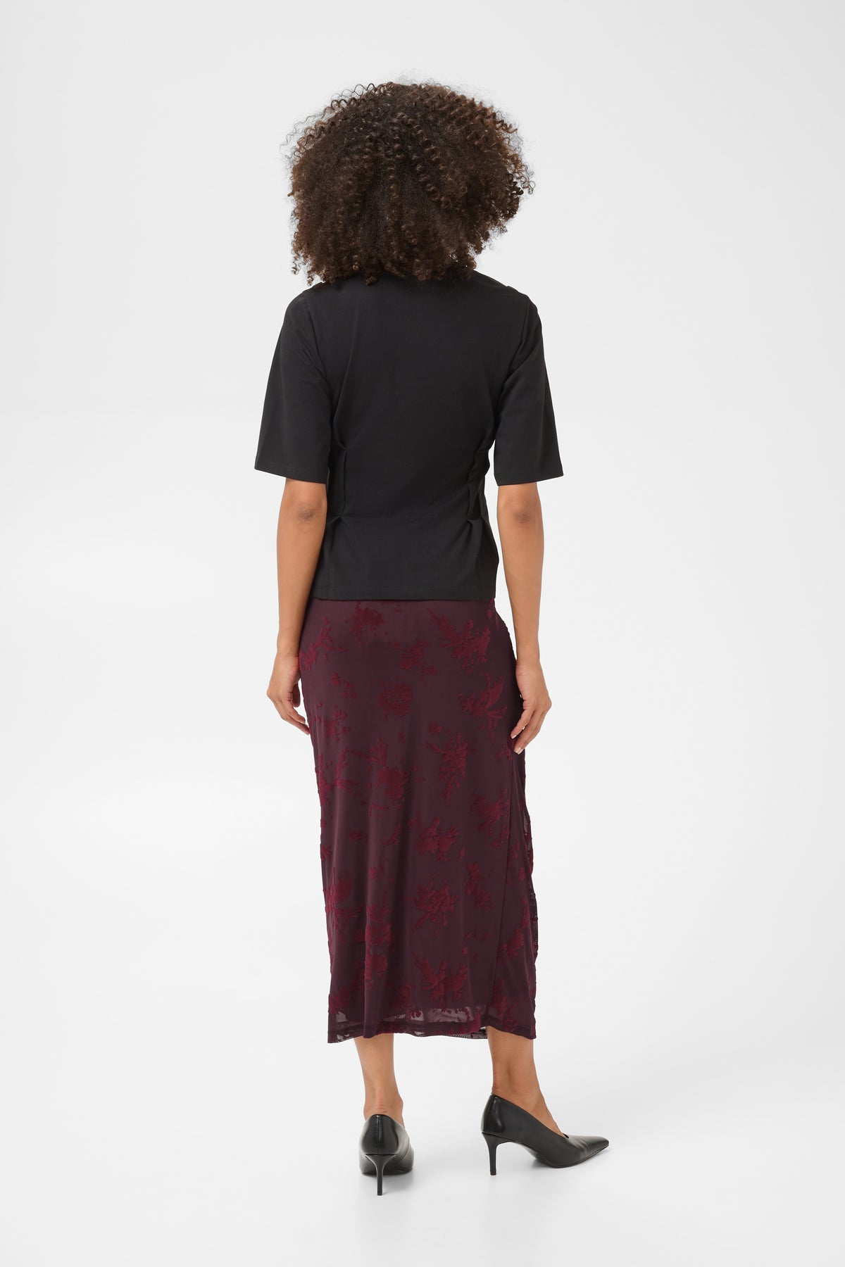 Culture Aliba Skirt Red Flock