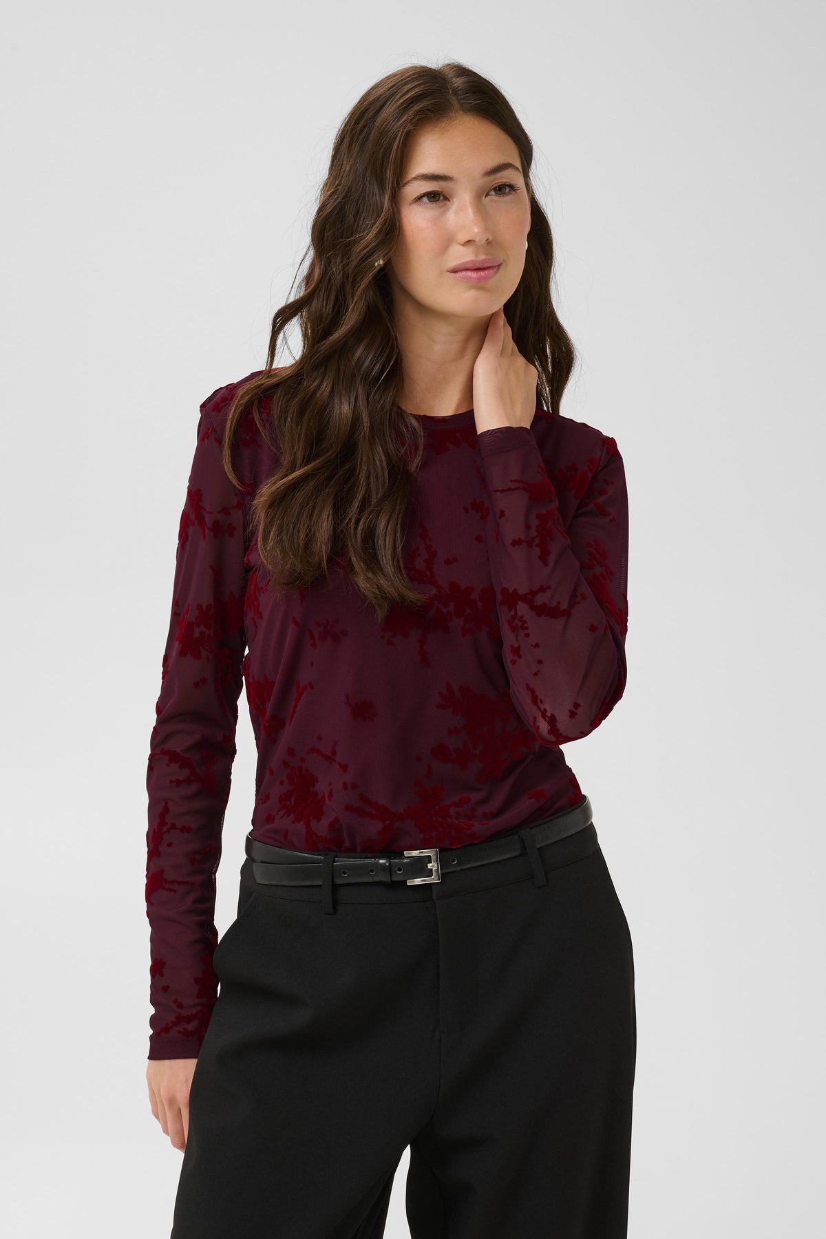 Culture Aliba Blouse Red Flock