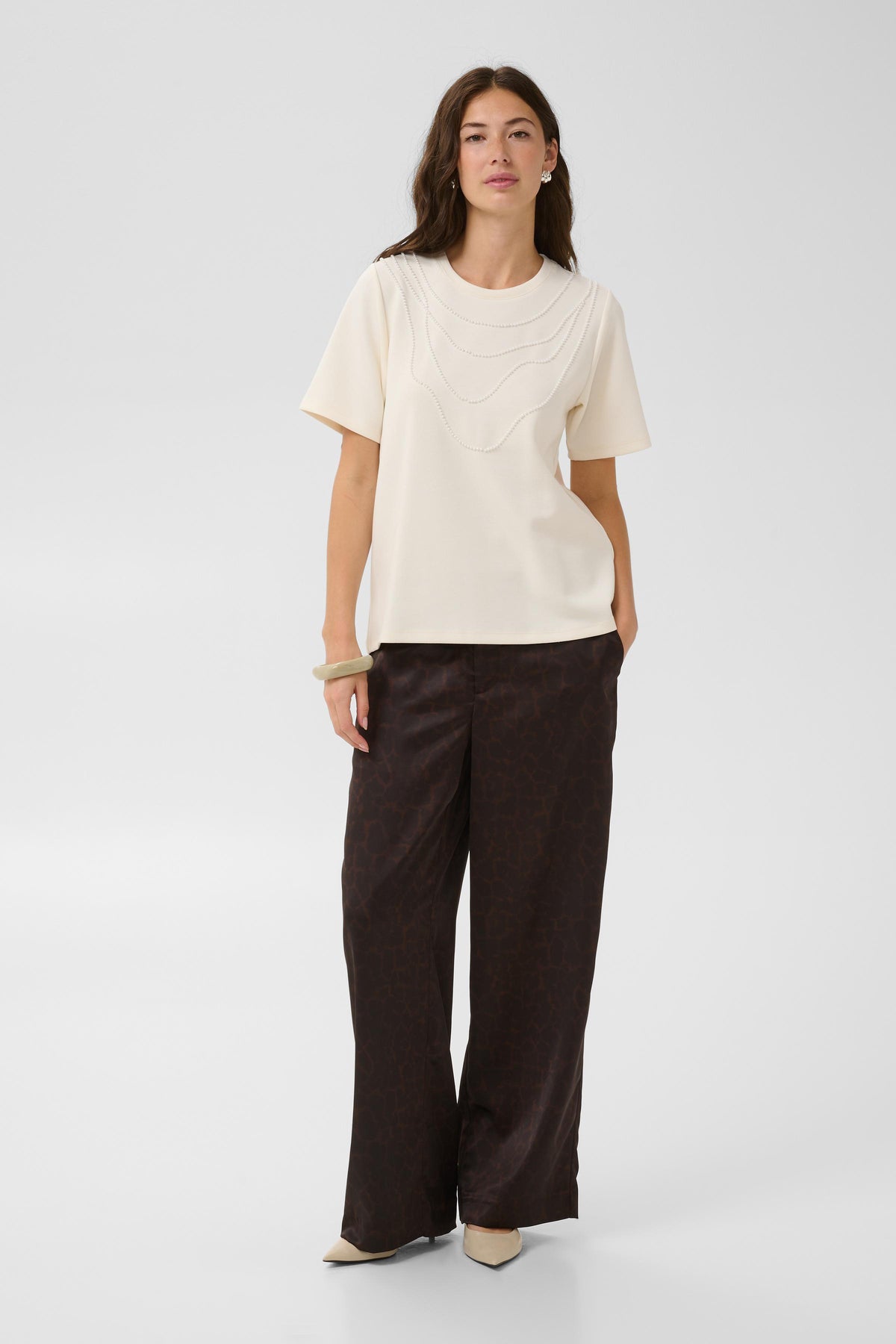Culture Panda Love T-Shirt Top Gardenia