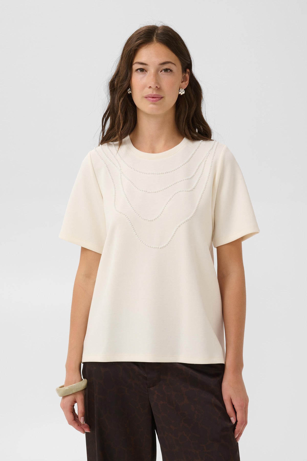 Culture Panda Love T-Shirt Top Gardenia