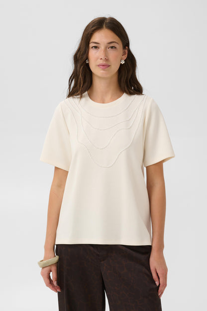 Culture Panda Love T-Shirt Top Gardenia