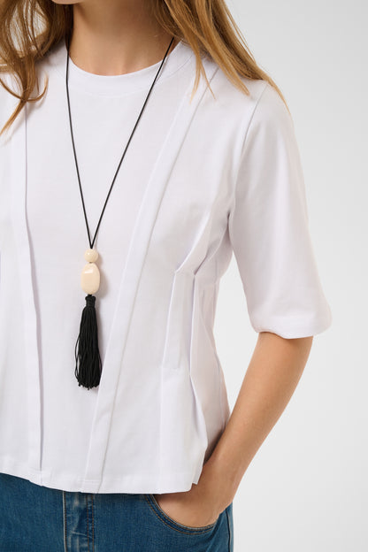 Culture Deejay Gith T-Shirt Top Bright White