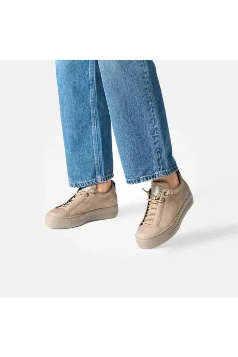 Paul Green Pauls Trainer Nubuk Taupe