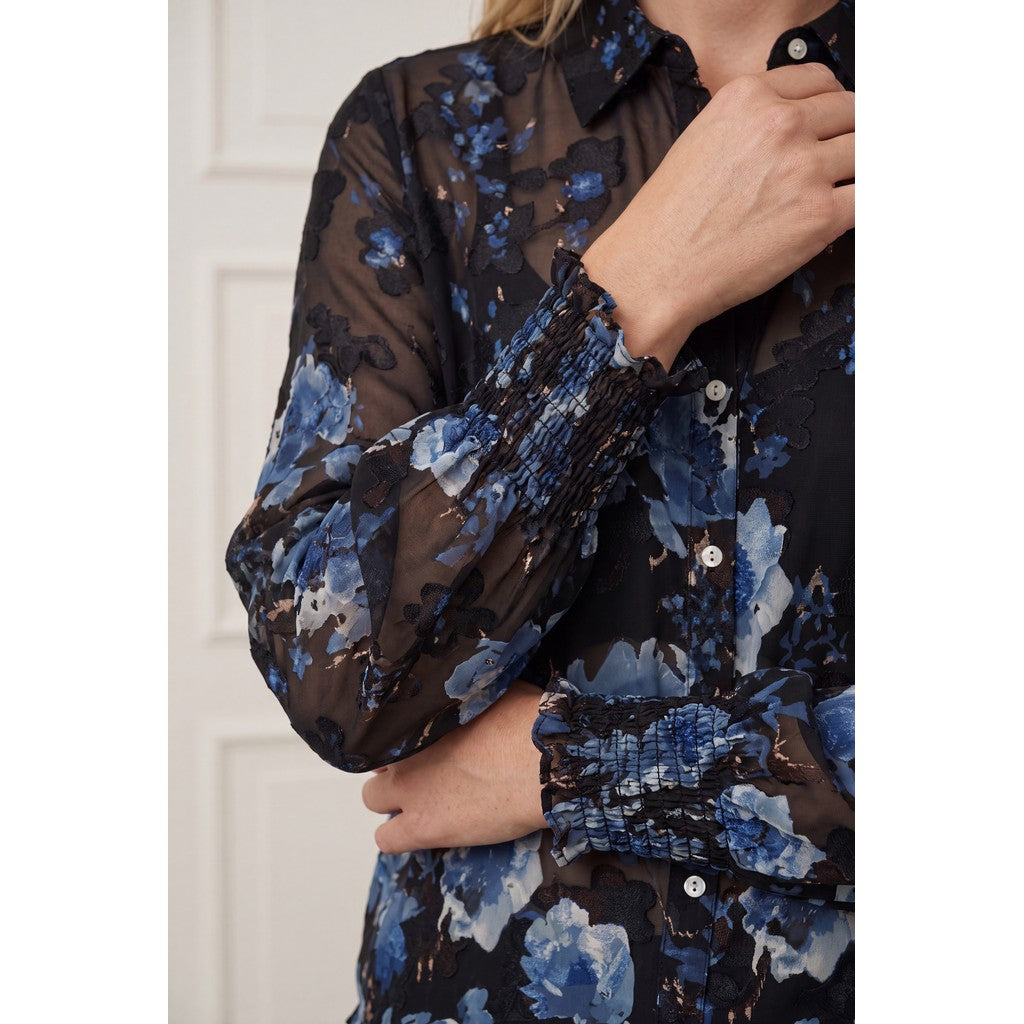 I Say Vibse Shirt Flower Border