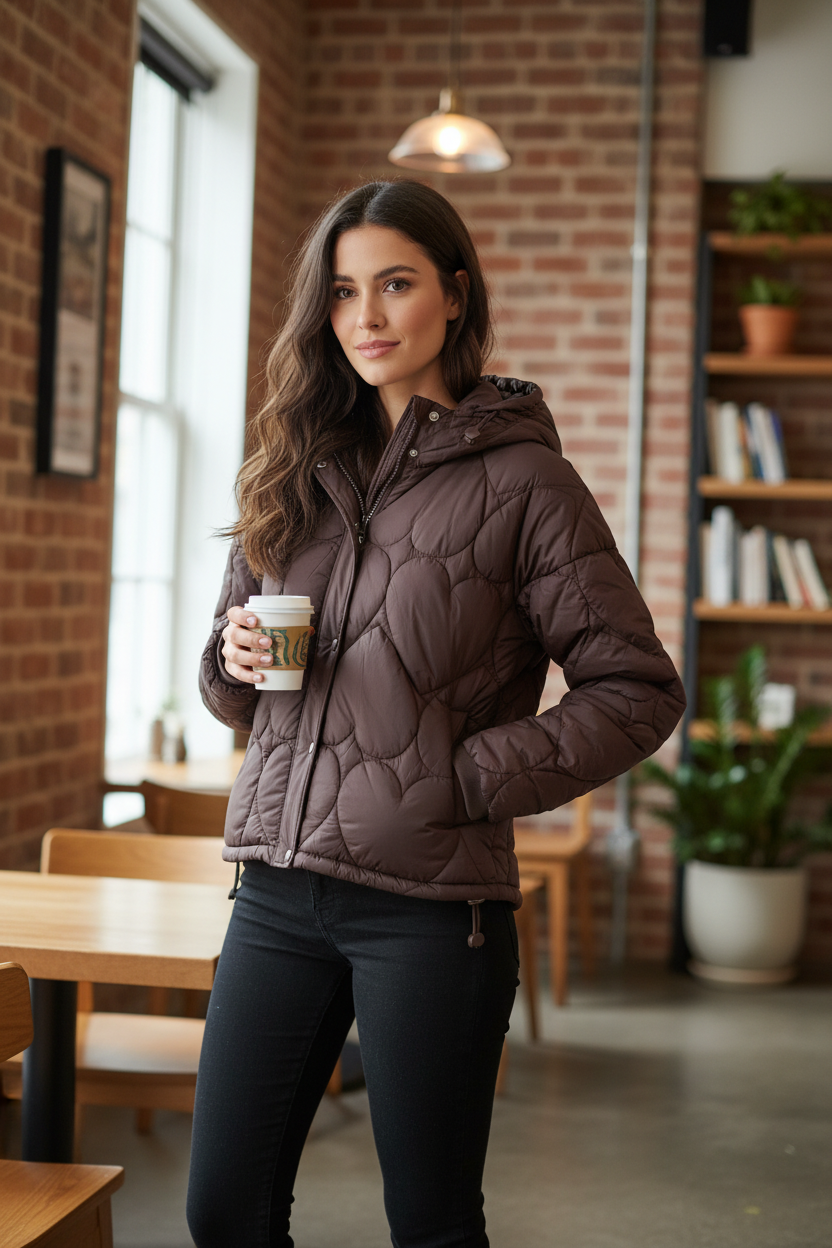 Fabienne Chapot Prisca Puffer Jacket Cocoa