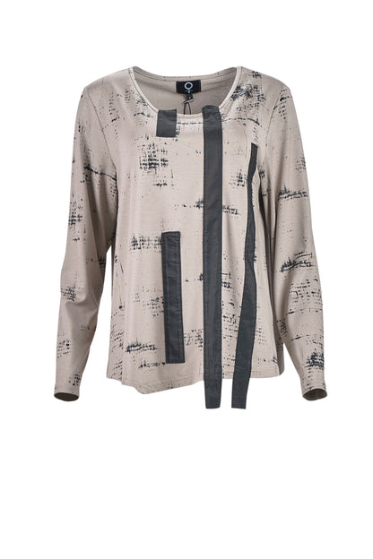 My Soul Tape Detail Top Sand