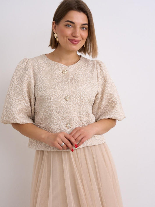 Kayla Champagne Rose Blouse