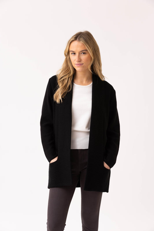 Marble Cardigan 6391 Black