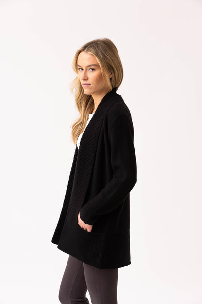 Marble Cardigan 6391 Black