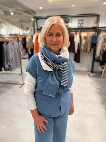 Henriette Steffensen Vest 7170 Dusty Blue