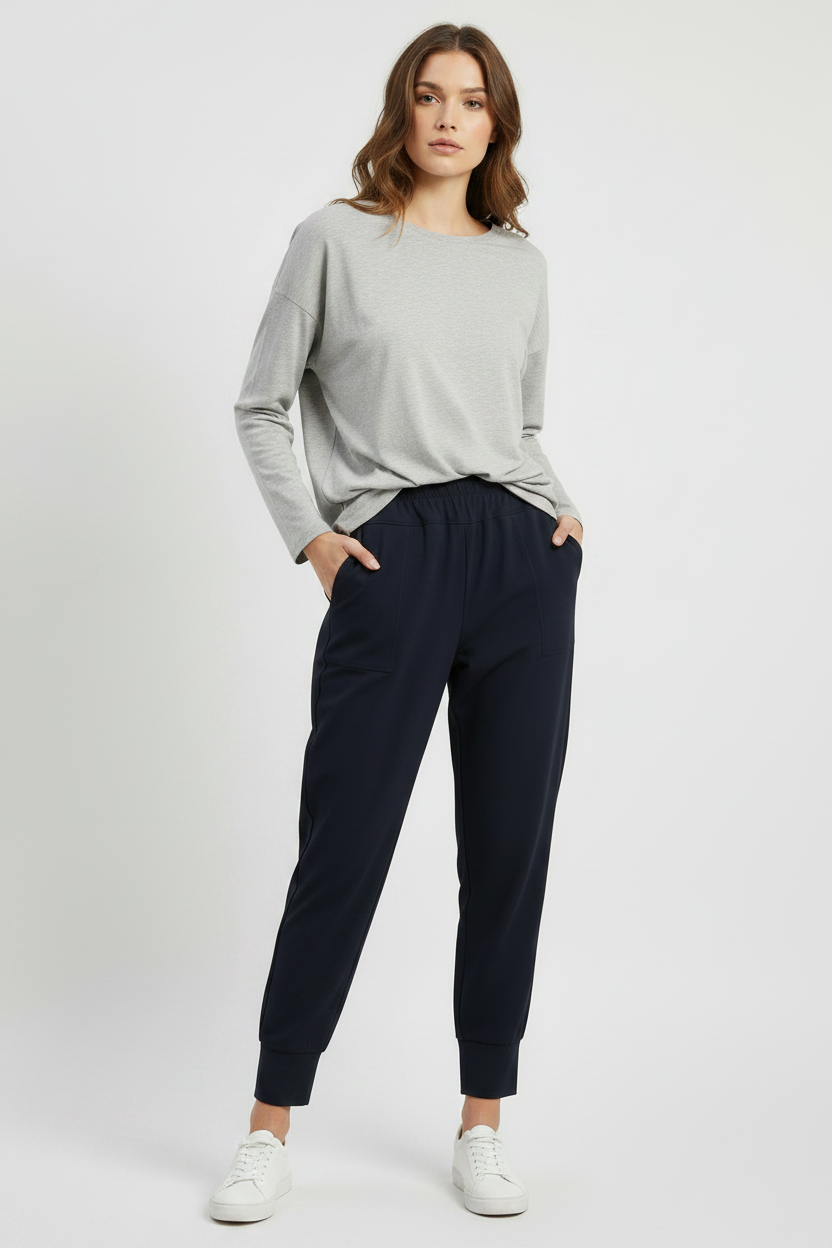 Naya Cuff Trouser Black