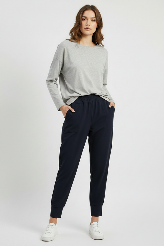 Naya Cuff Trouser Black