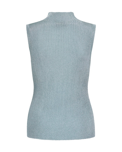 Mos Mosh Imanja Highneck Sl Knit Top Lead