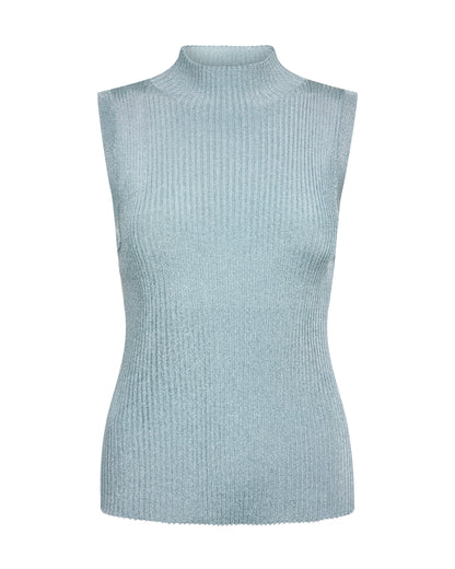 Mos Mosh Imanja Highneck Sl Knit Top Lead