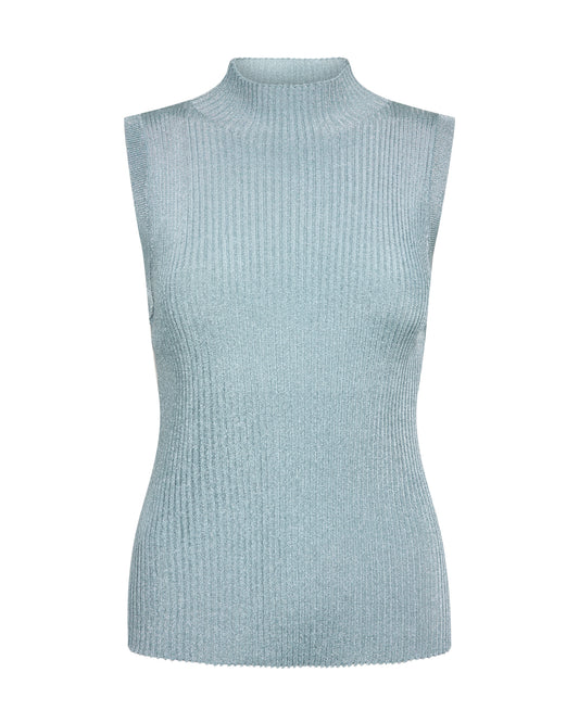 Mos Mosh Imanja Highneck Sl Knit Top Lead
