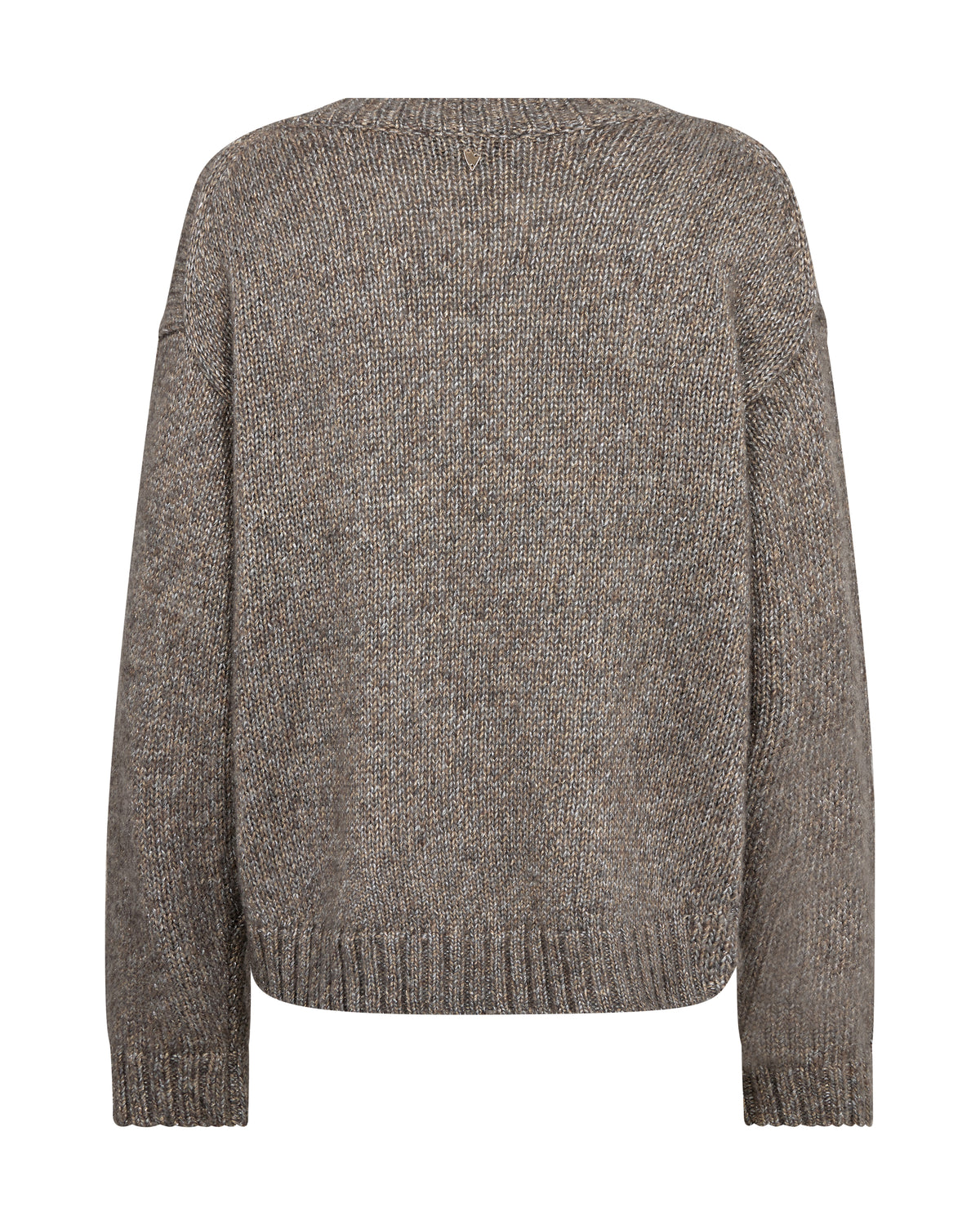 Mos Mosh Welma Glam V-Neck Knit Dark Grey