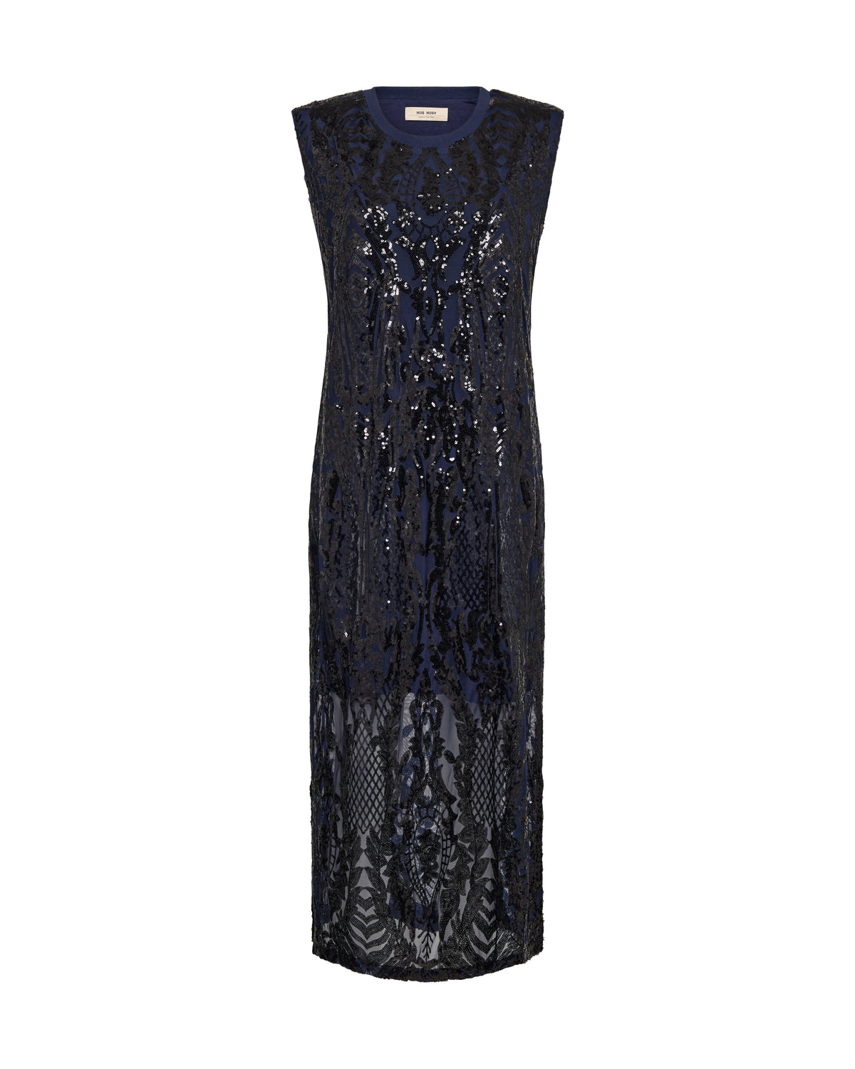 Mos Mosh Aran Harli Sequins Dress Navy Blazer
