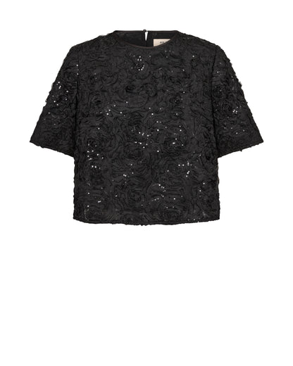 Mos Mosh Reya Sequins Back Top Blouses/Tops Black