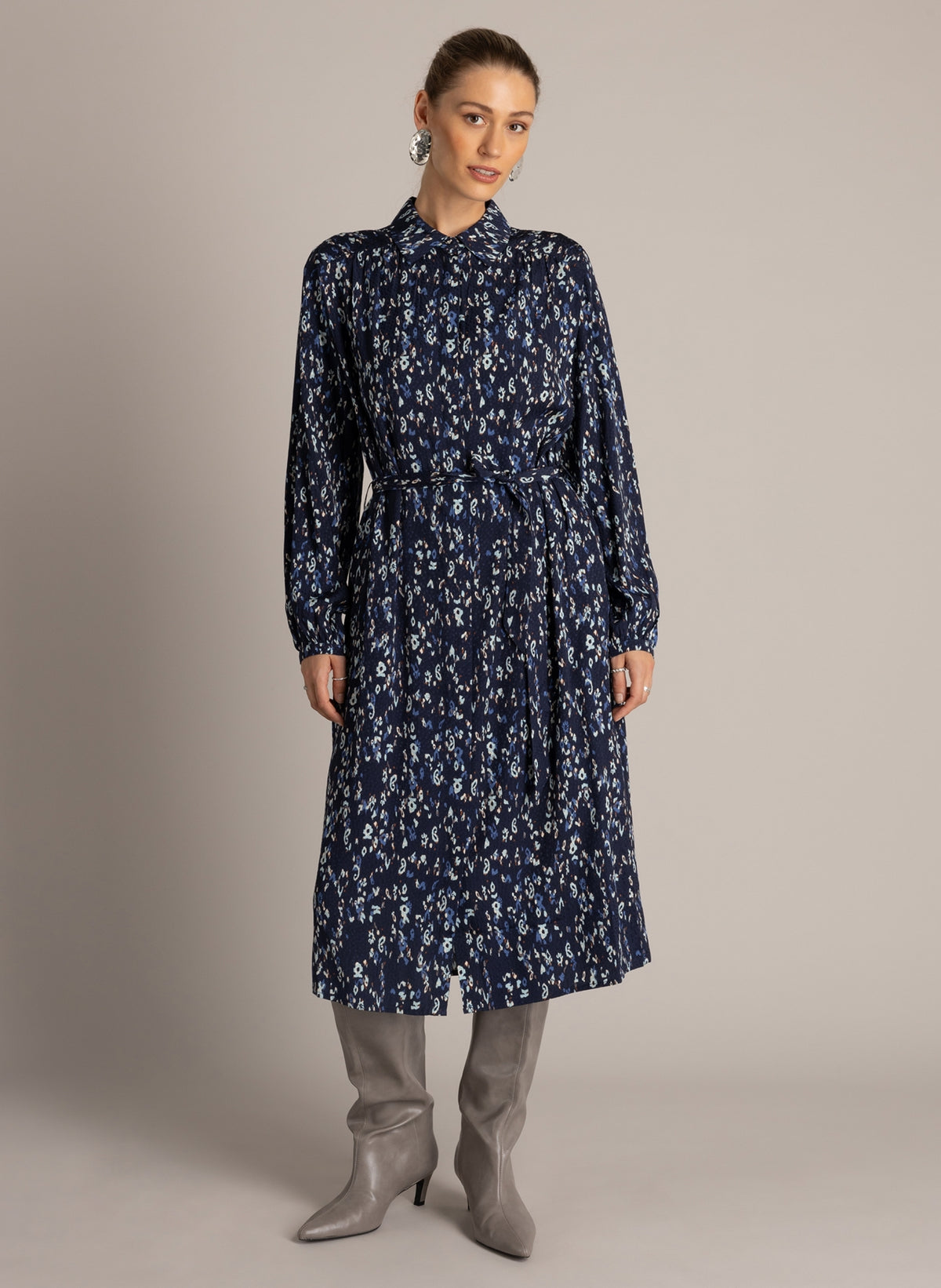 Yest Charlene Essential Dress Dark Blue