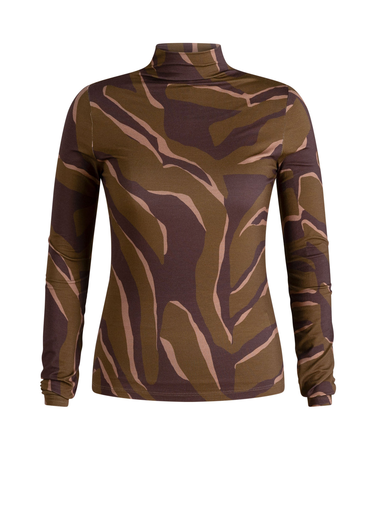 Yest Ulora Top Brown / Olive Green