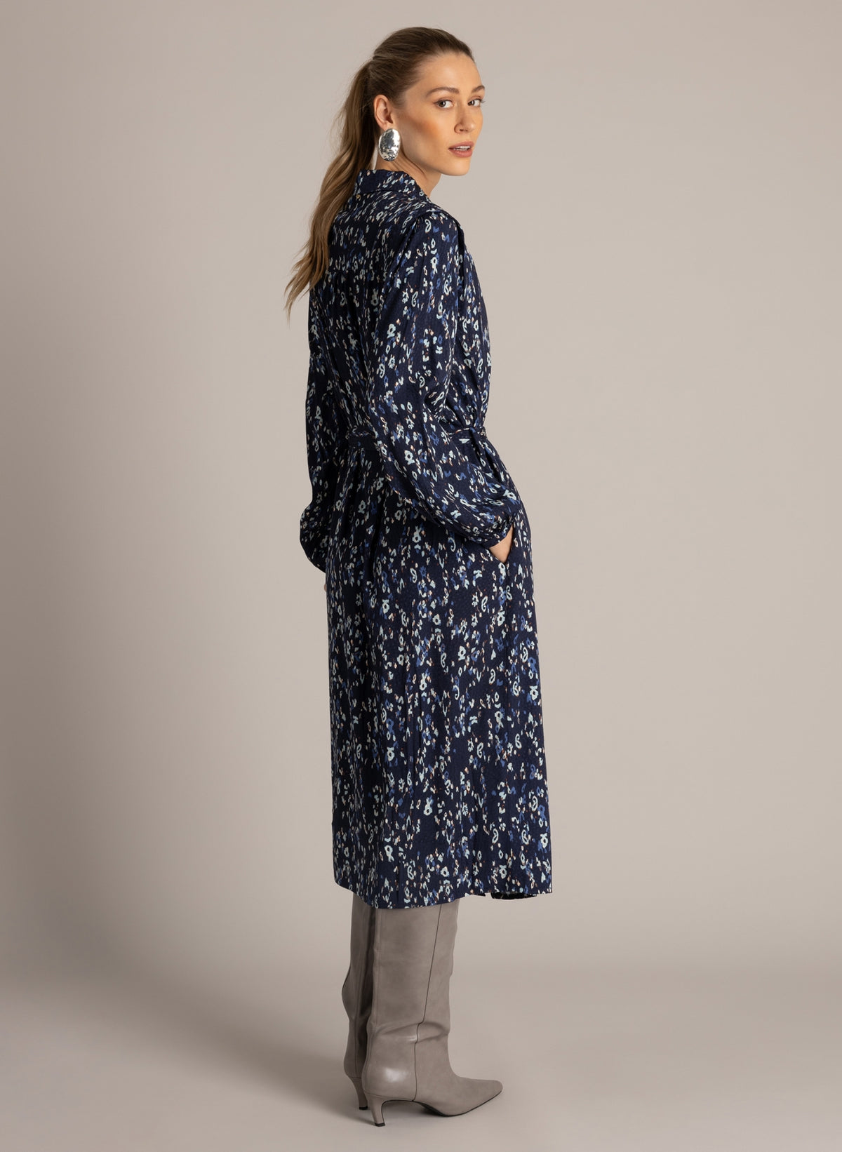 Yest Charlene Essential Dress Dark Blue