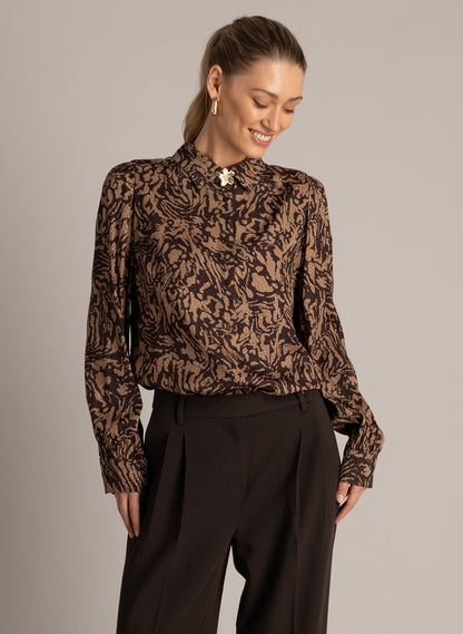 Yest Urelle Top Brown / Dark Sand