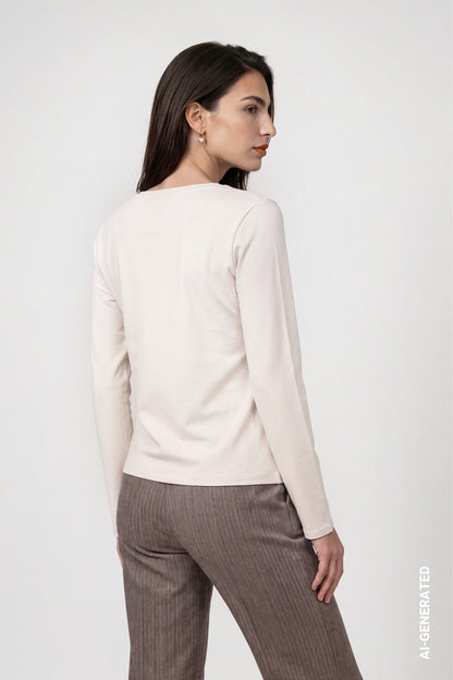 Monari T-Shirt Warm Beige 810432