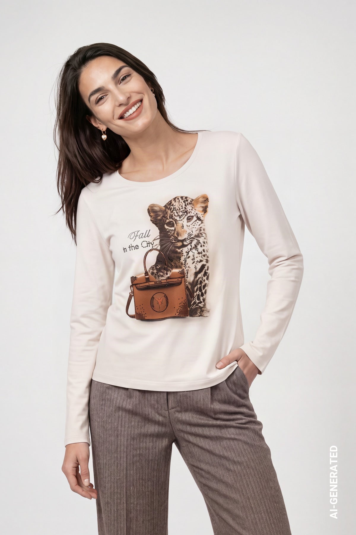 Monari T-Shirt Warm Beige 810432