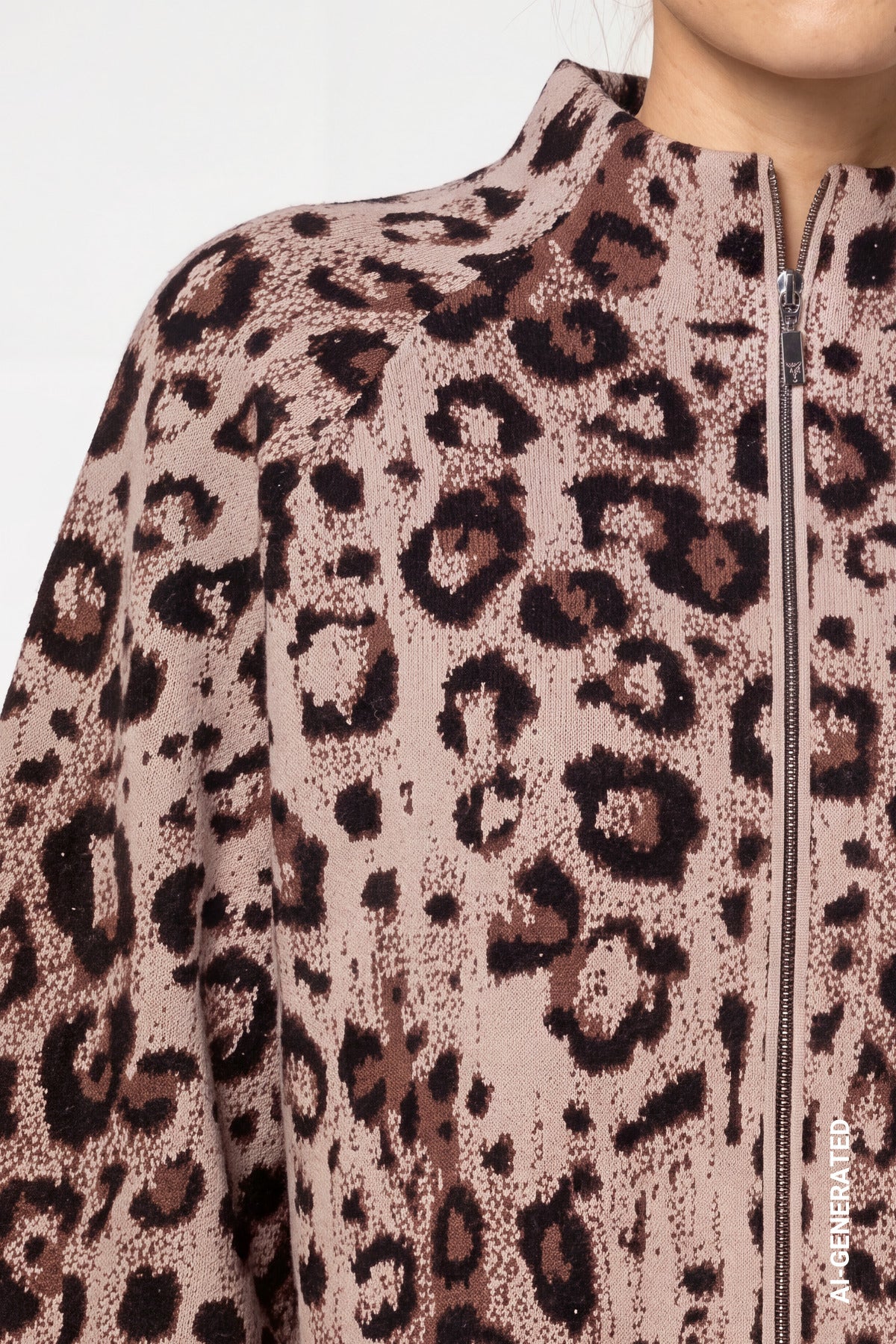 Monari Leopard Jacket Sesame Pattern 810366