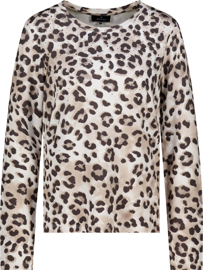 Monari Long-sleeve Top Leopard 810450