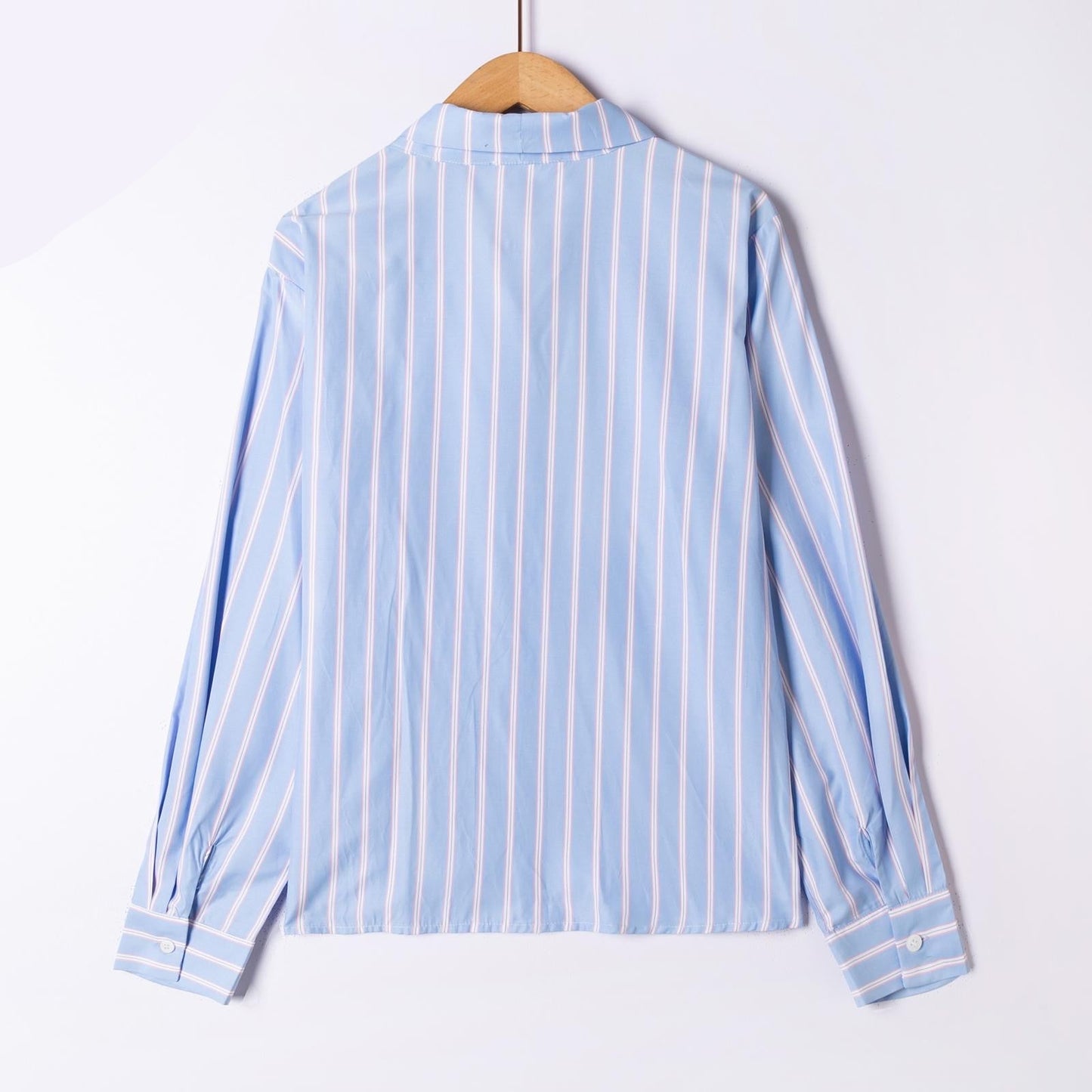 Killy Blue Stripe Bow Blouse