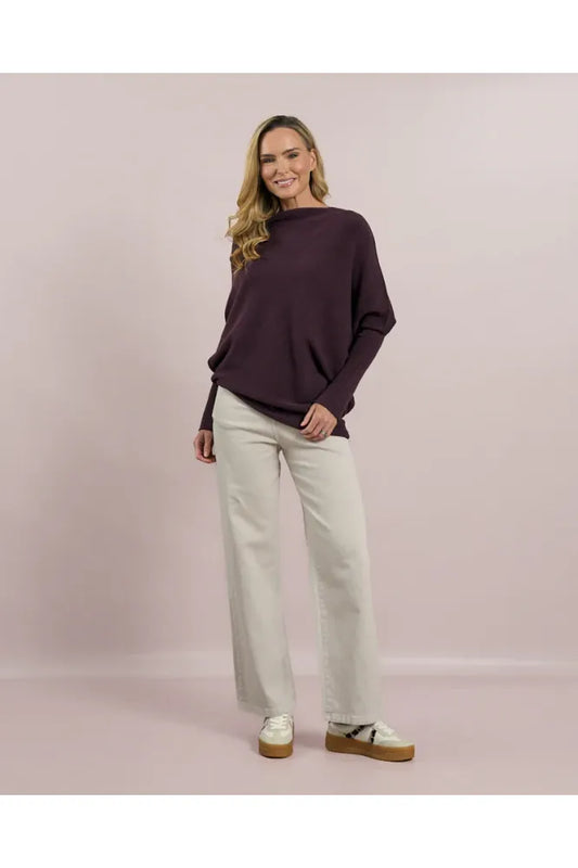 D.E.C.K Mulberry Cowl Neck Knit