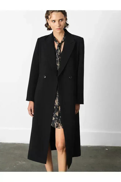 French Connection Black Azra Twill Structured Coat