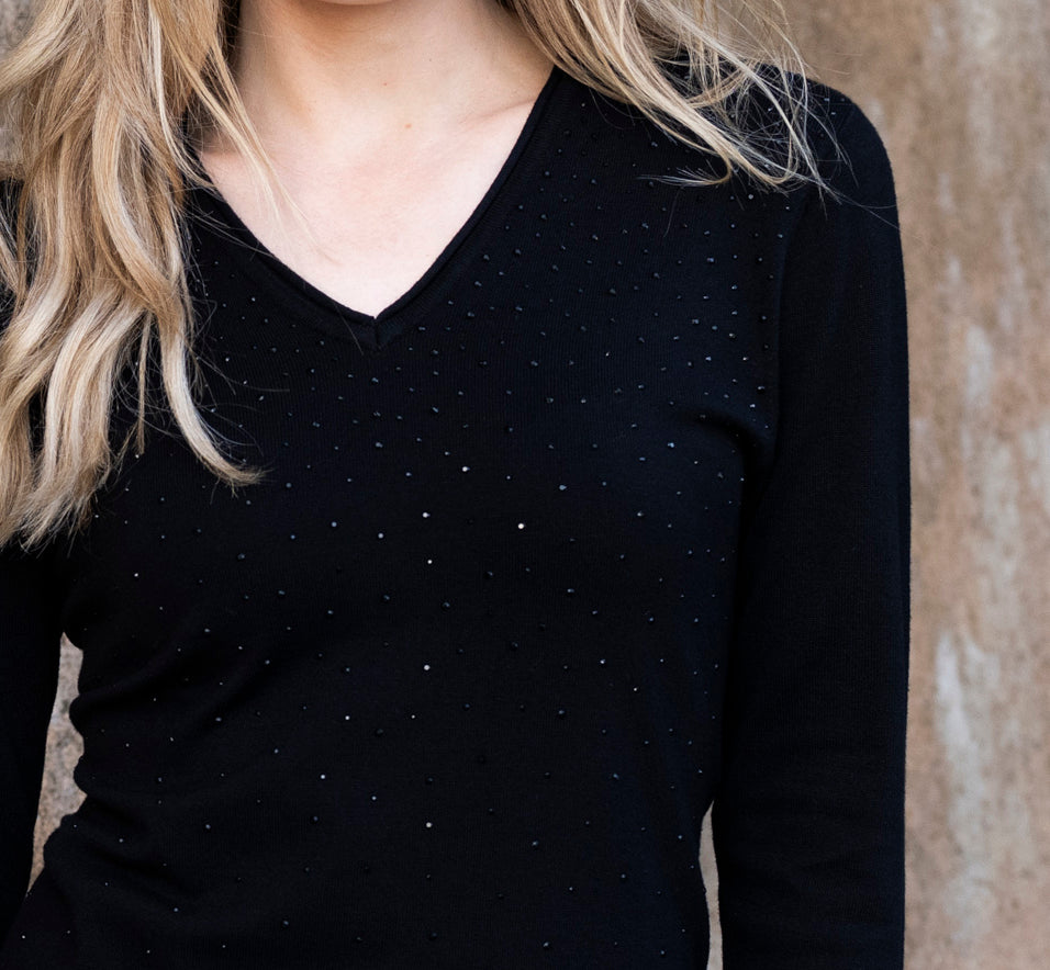 Marble Sweater 7119 Black