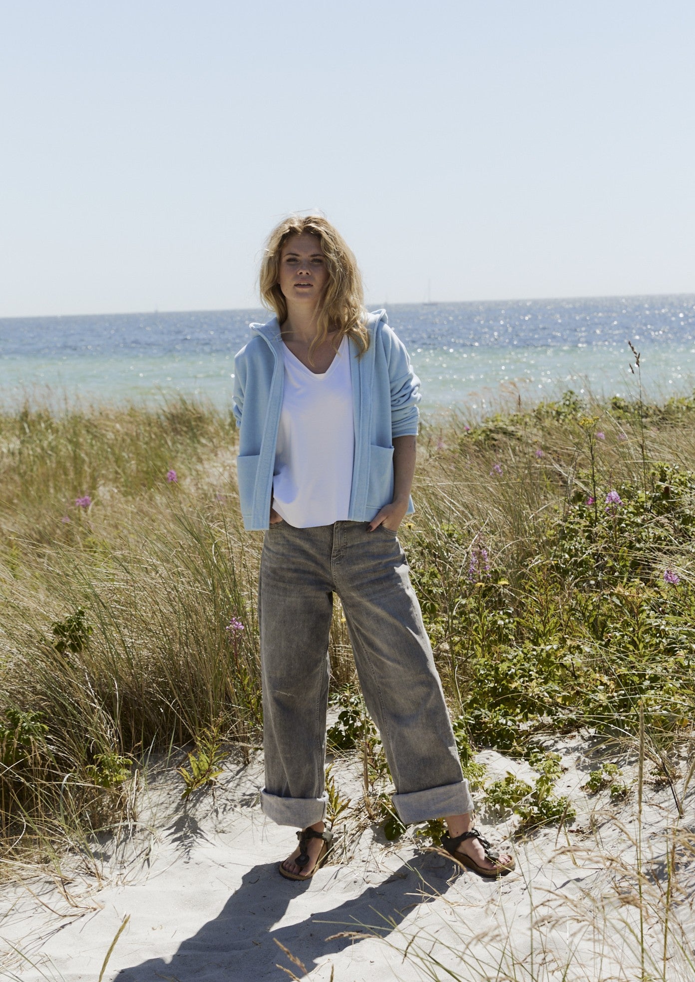 Henriette Steffensen Cardigan 7176 Dusty Blue