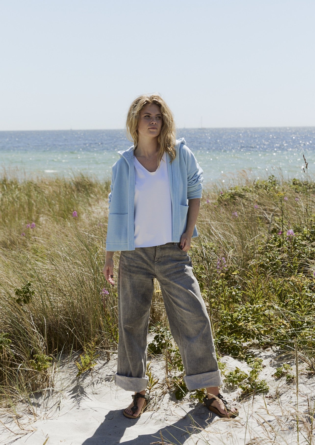 Henriette Steffensen Cardigan 7176 Dusty Blue