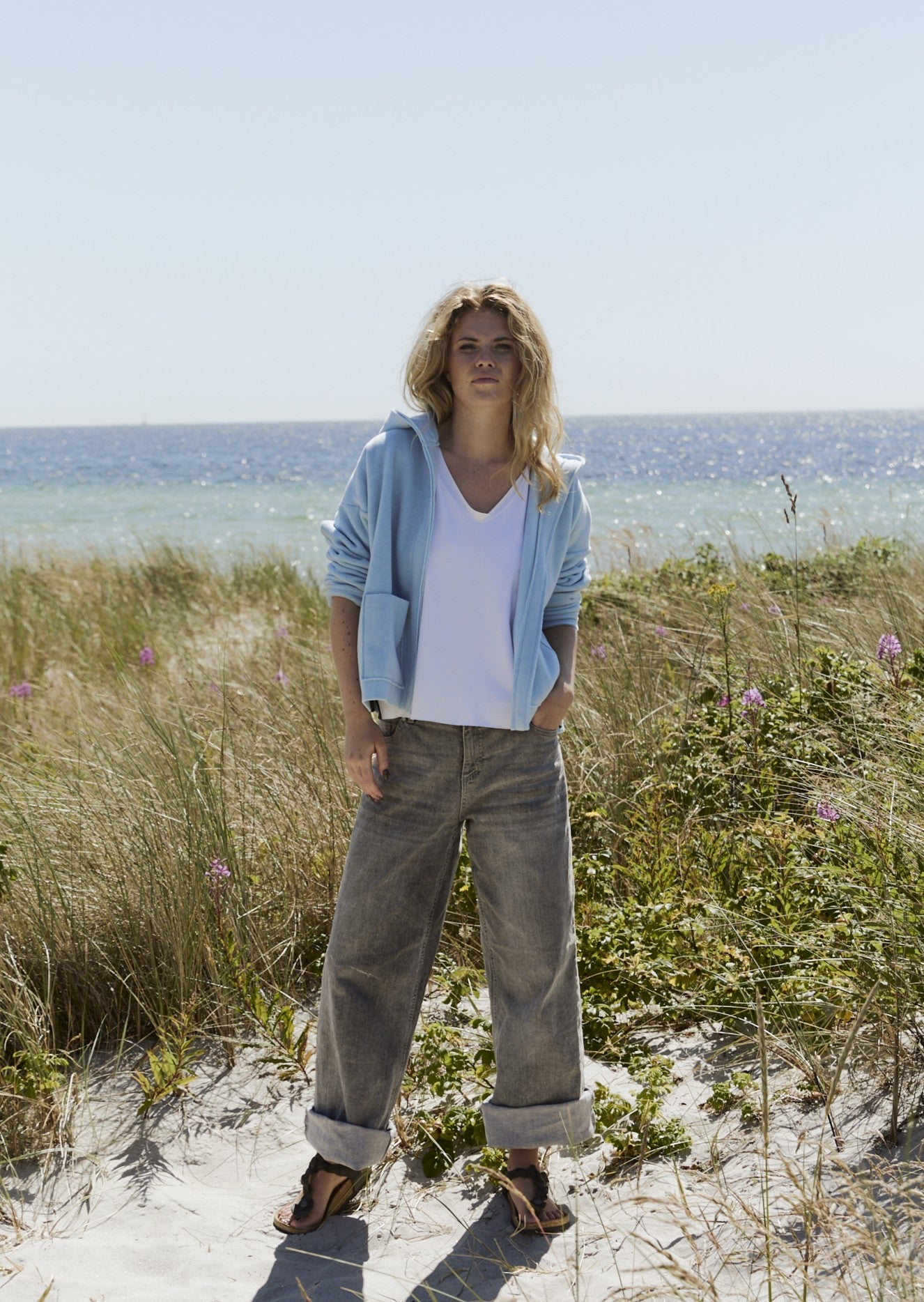 Henriette Steffensen Cardigan 7176 Dusty Blue