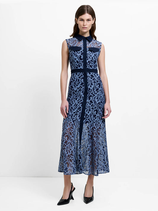 French Connection Skye Lace Shirt Dress