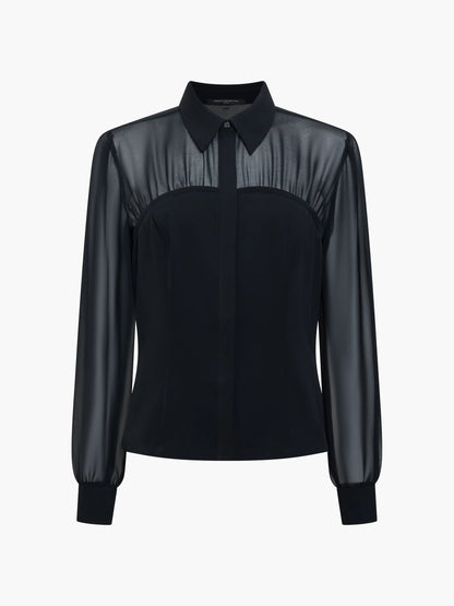 French Connection Arezzo Corset Shirt Black
