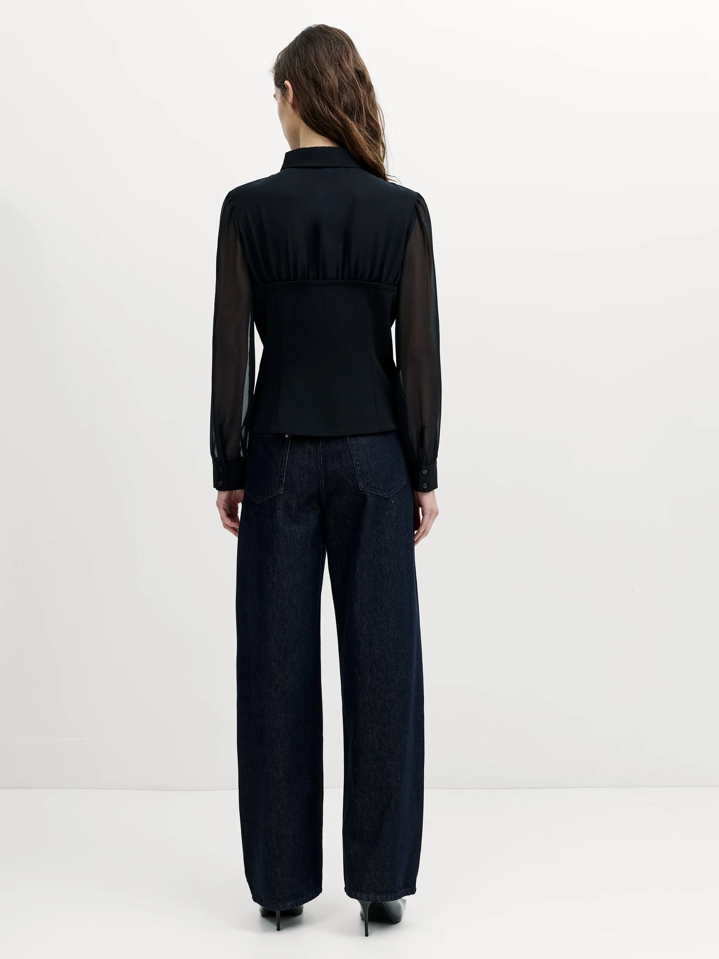 French Connection Arezzo Corset Shirt Black