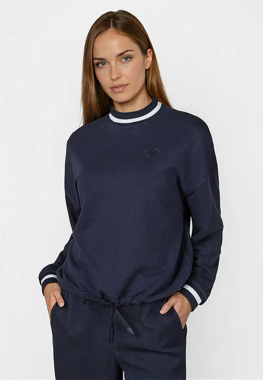 Marc Aurel Heart Sweatshirt Navy